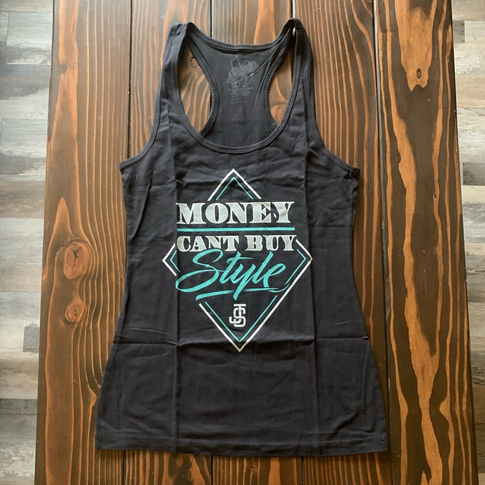 Woman’s Hostility Racer Back Tank.
